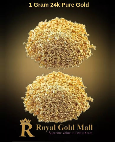 1 GRAM 24k .9995 pure 24k Solid Gold Master Casting Rolling Grain gold beads