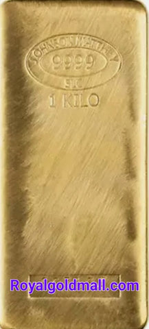 1 KILO ( 32.15 TROY OUNCES )VARIOUS MINTS .9999 FINE GOLD BAR