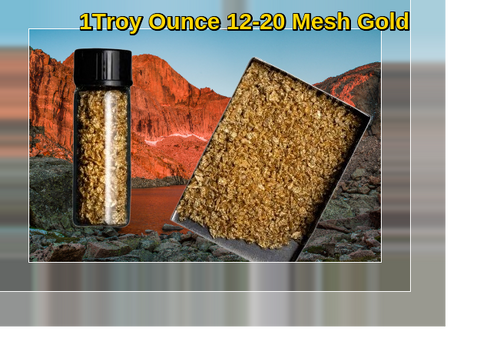 1 TROY OZ/31.1 GRAMS COLORADO MOUNTAINS GOLD NUGGETS MESH