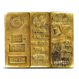 1 KILO ( 32.15 TROY OUNCES )VARIOUS MINTS .9999 FINE GOLD BAR