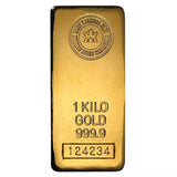 1 KILO ( 32.15 TROY OUNCES )VARIOUS MINTS .9999 FINE GOLD BAR