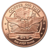 20-PACK 1 oz ADVP .999 BEAUTIFUL WALKING LIBERTY PURE COPPER ROUNDS