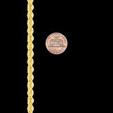 Lifetime Jewelry 6MM Rope Chain, 24K Gold with Inlaid Bronze, Premium Fashion Jewelry, Pendant Necklace Made to Wear Alone or with Pendants, Guaranteed for Life, 18 Inches