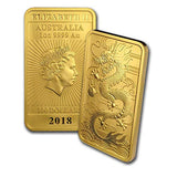 RANDOM YEAR 1oz Gold Bar Australia Perth Mint Dragon Series Coin $100 Brilliant Uncirculated