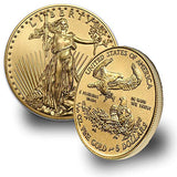 1/10 oz Gold American Eagle Type 1 Design (Date Varies)