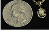 AUTHENTIC HAND CRAFTED GOLD QUARTZ PENDANT
