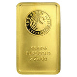 5 GRAM GOLD PERTH BAR .9999% GENUINE GOLD